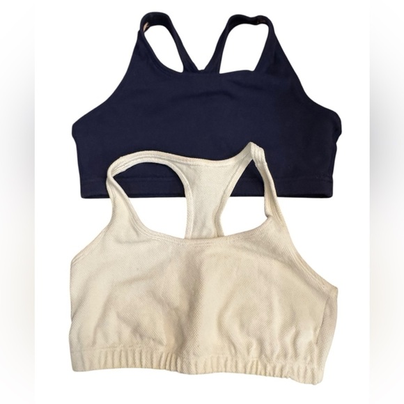 Other - Navy and Cream Sports Bras Set​